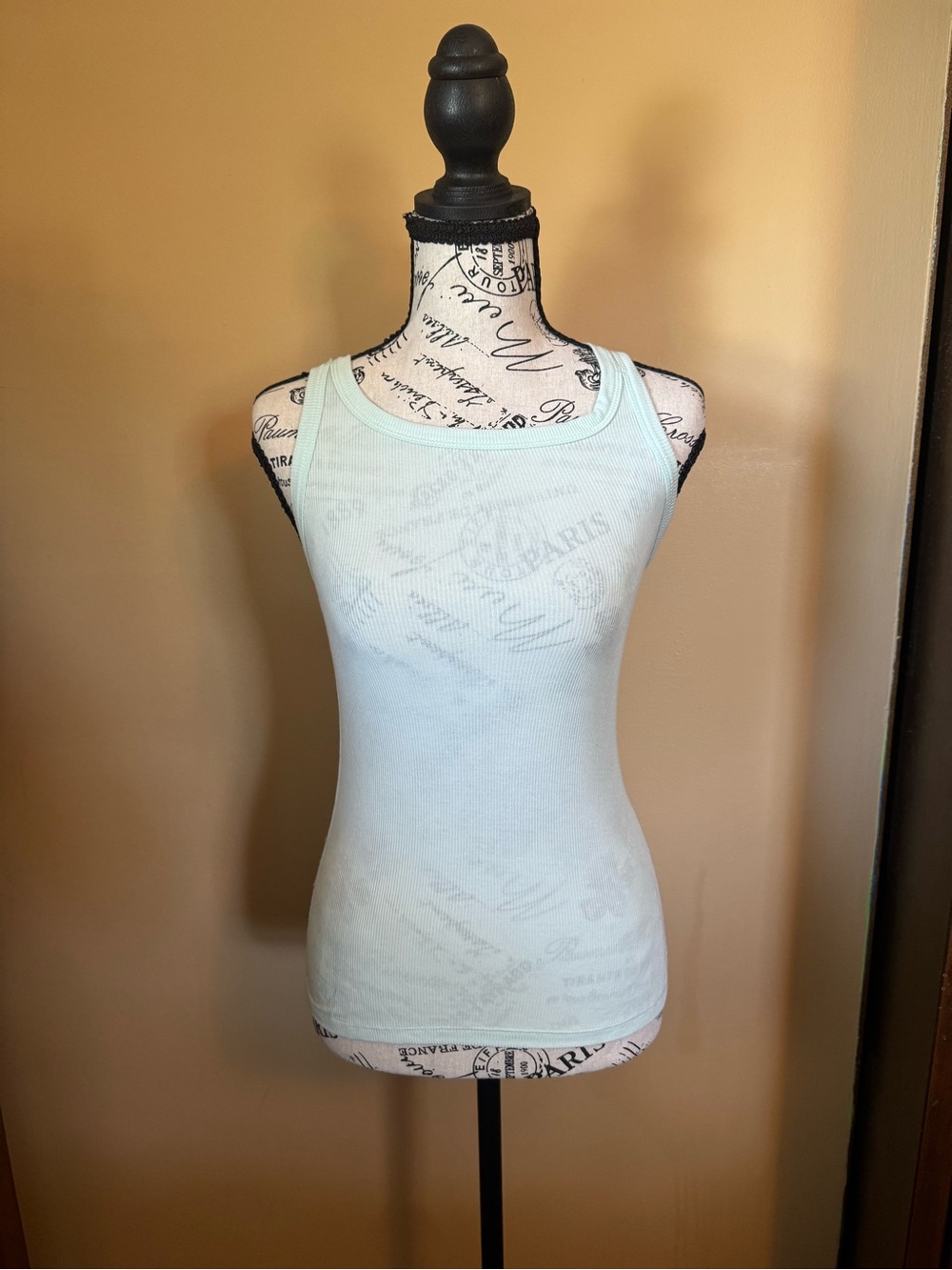 all in motion Mint Green Ribbed Scoop Neck Tank